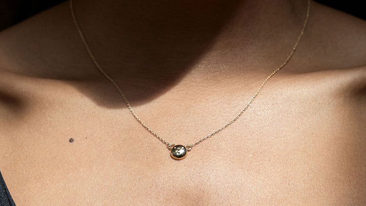 gold bear necklace