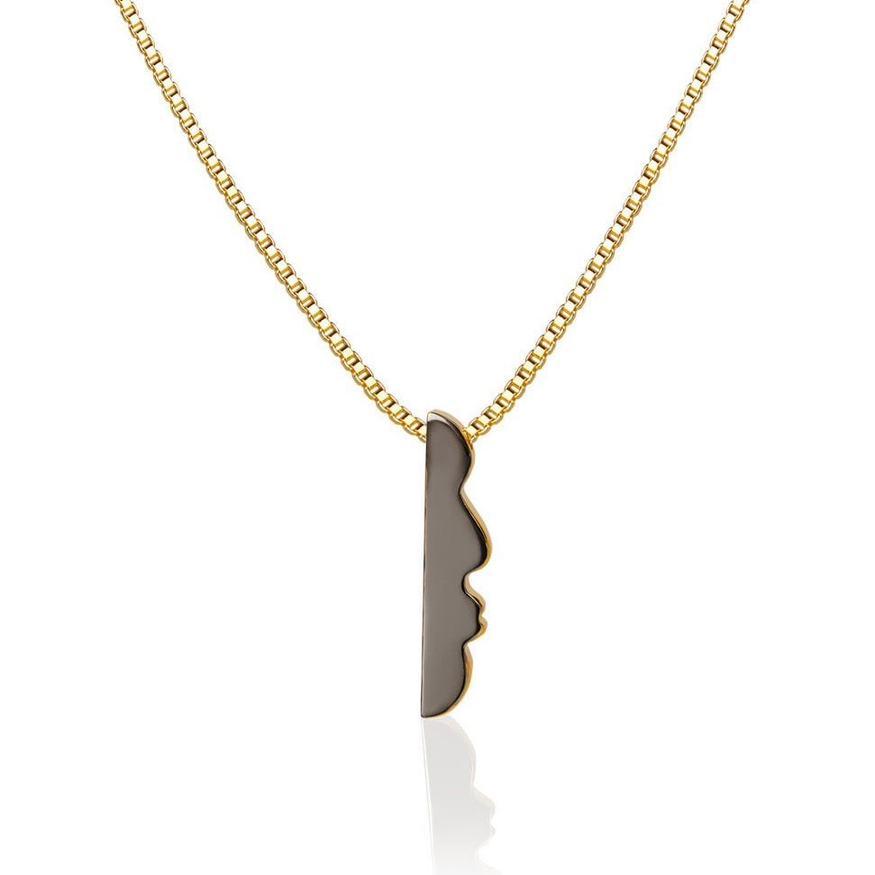 fun, necklace, two tone jewelry