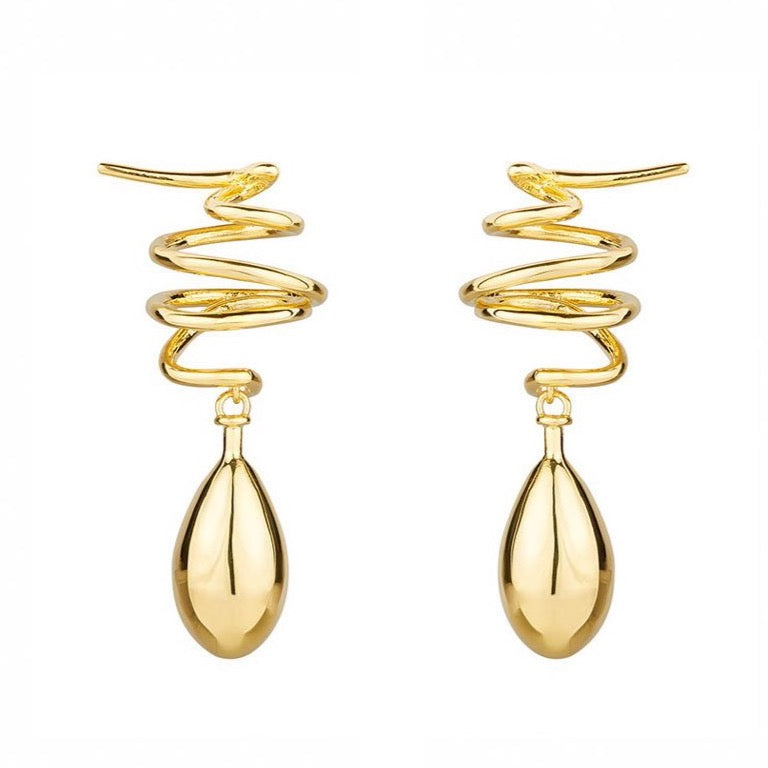 hanging earrings, editorial pieces