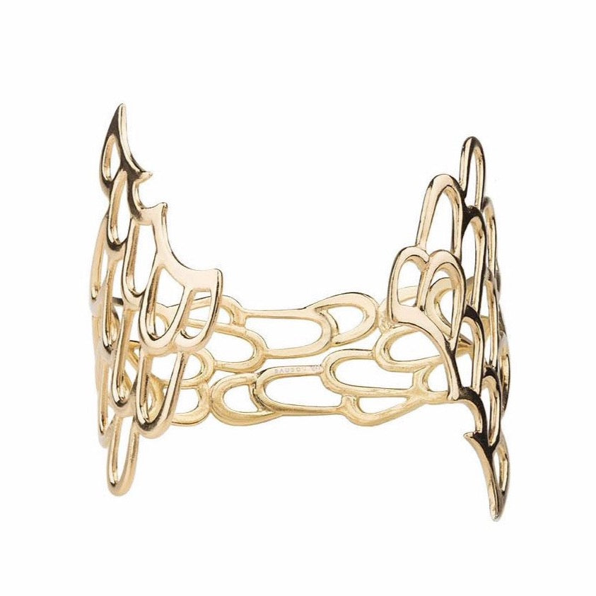 Siren cuff - Gold plated silver