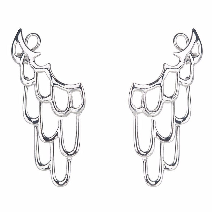 Large Siren Ear Cuff – Silver