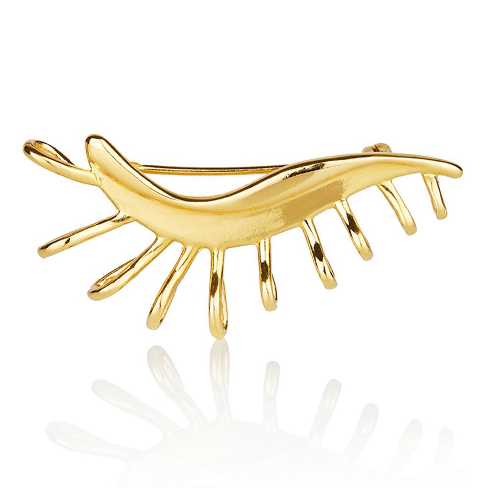 Wink Brooch - Gold