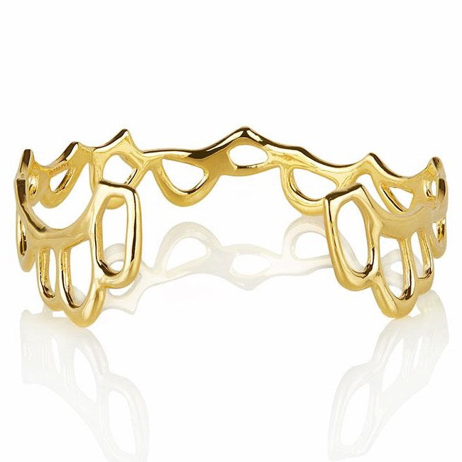 Medium Siren Cuff – Gold