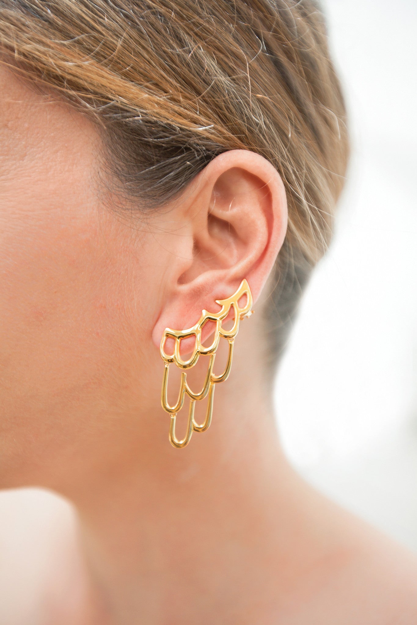 Large gold deals ear cuff