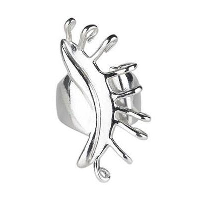 Wink band ring - silver