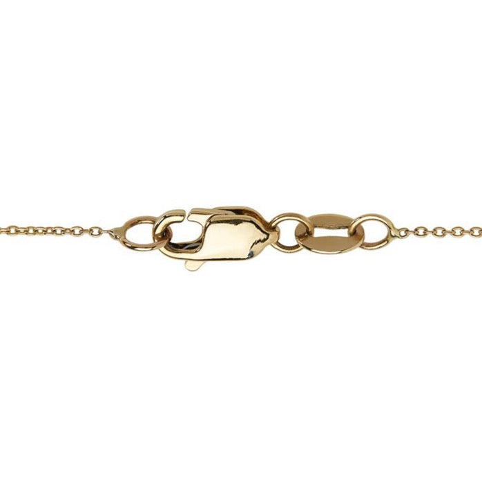 14k yellow gold chain clasp, made in new york. 