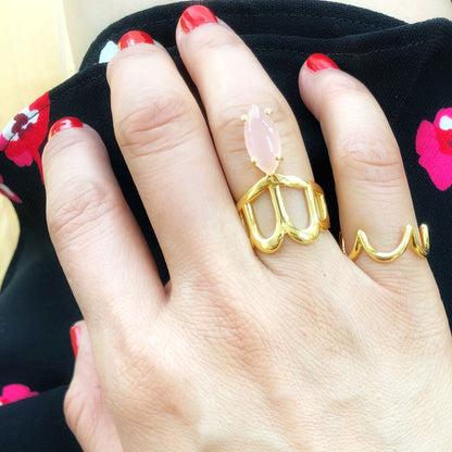 Siren Band Ring - Gold