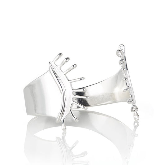 bold silver cuff, handcrafted in new york. 
